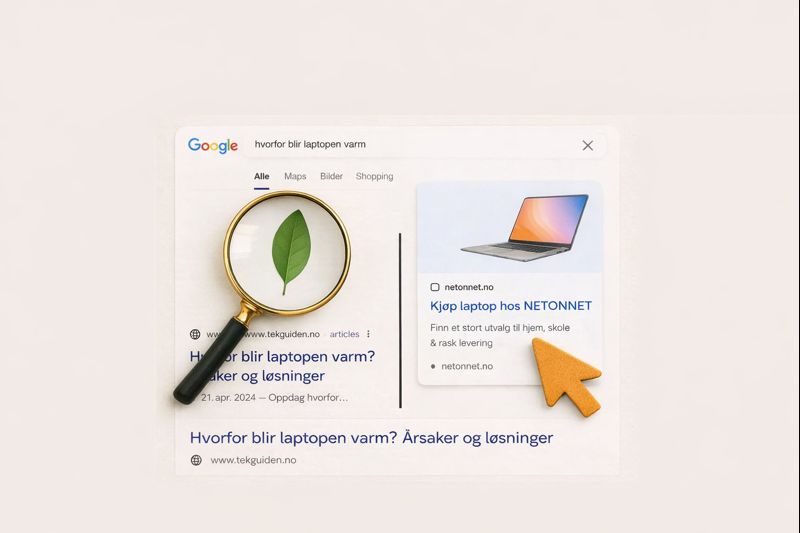 Forskjellen mellom organisk og betalt trafikk: en visuell sammenligning