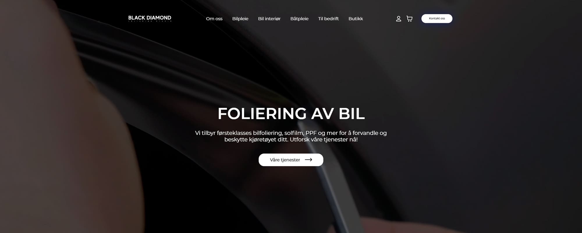 Nettbutikk og studio for bilfoliering i Oslo